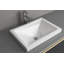 Lavabo de salle de bain semi-encastré en porcelaine vitrifiée de 21 pouces Cantrio PS-111