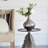 Accent Glass Silver Vase