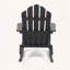 Chaise berçante Adirondack en bois d'acacia