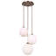 Luminaire suspendu en or 3 lumières Freyda
