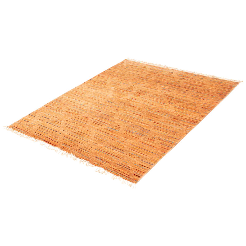 Malak One-of-a-Kind Rectangle 6'7" X 8'8" New Age Wool Area Rug in