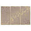 «Golden Marble Design II», reproduction de photo sur toile 3 pièces-1181652644-1181652645