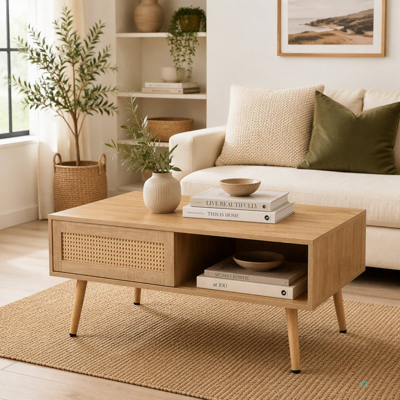Table basse avec rangement
