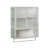Modern Two-Door Wall Cabinet With An Open Shelf And Towel Rack