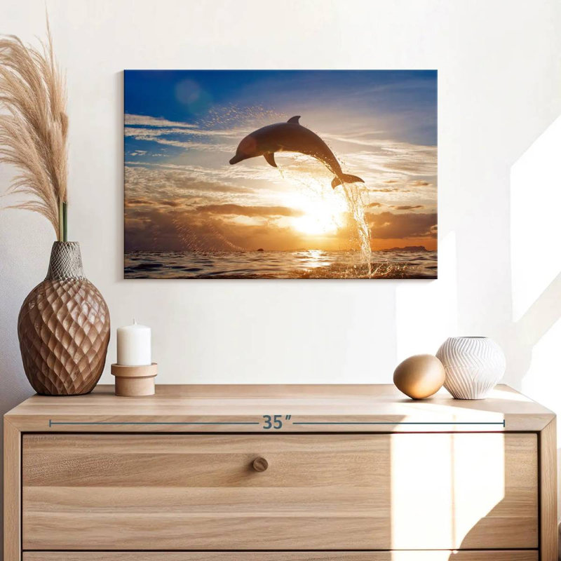 Crowle Jumping Dolphin, 16" H x 24" W
