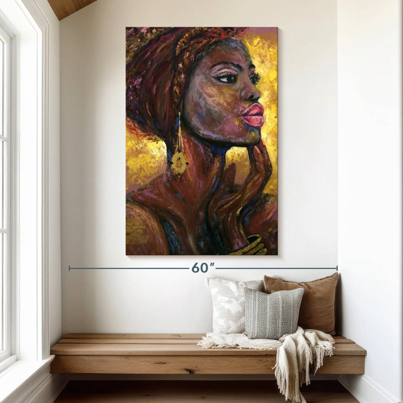 Leisha tribal africain, H 51 po x l 34 po