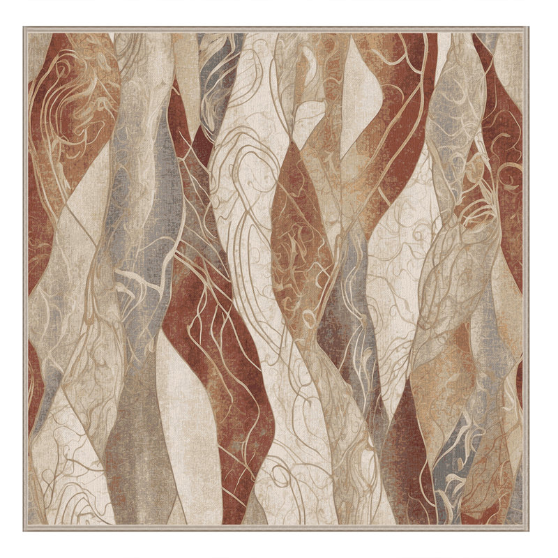 Silk Horizon Rug, Square 4'