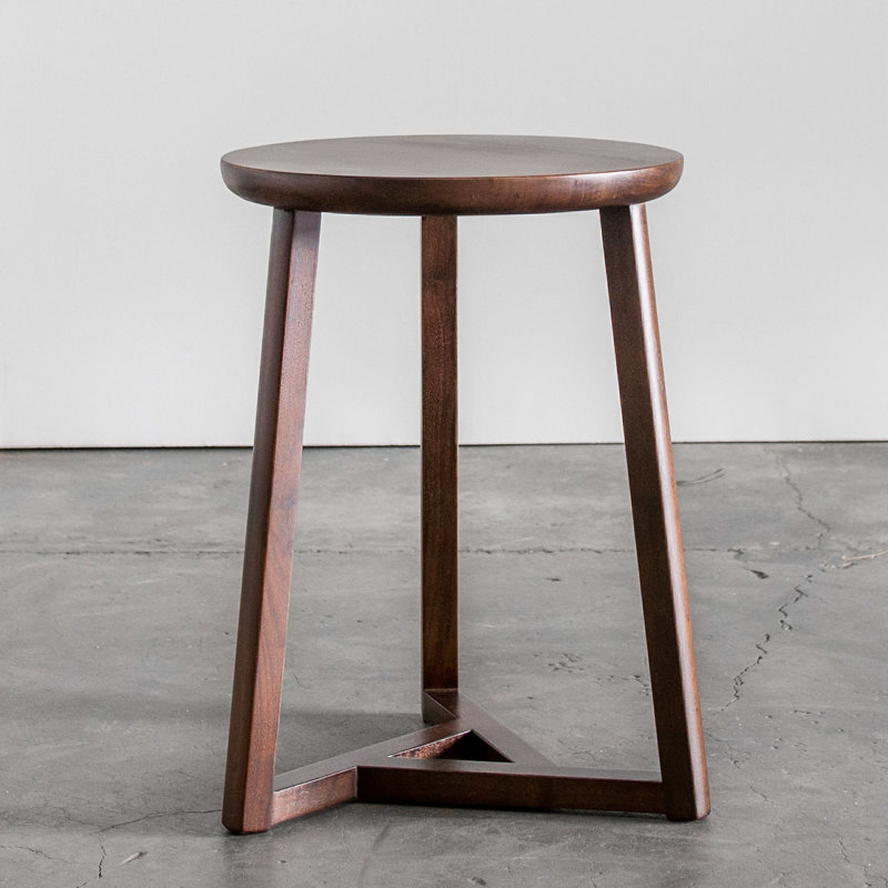 Oslo Solid Wood End Table, Classic Walnut
