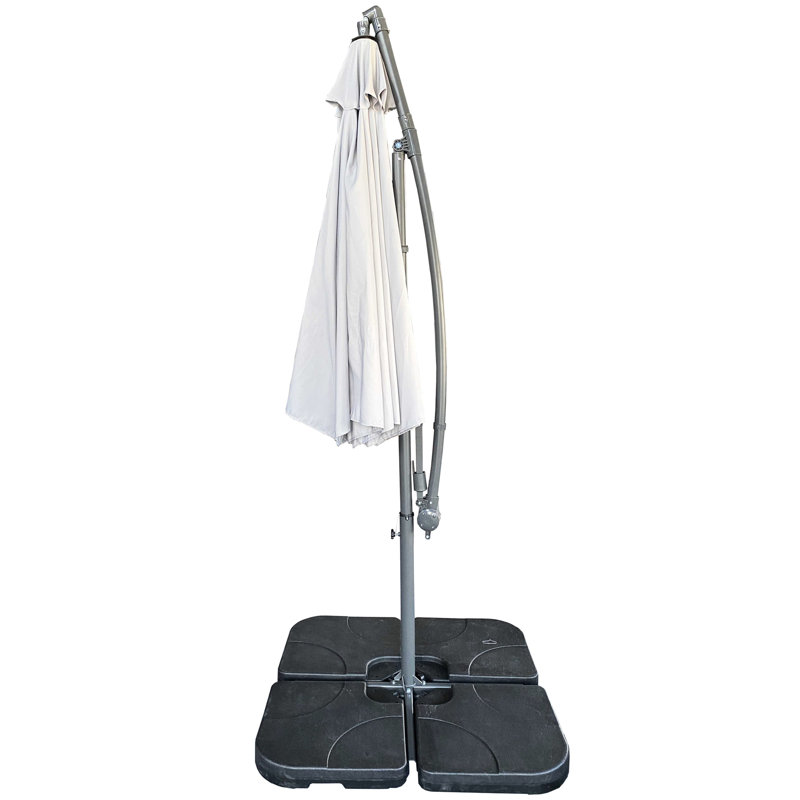 Parasol suspendu 10 pi gris