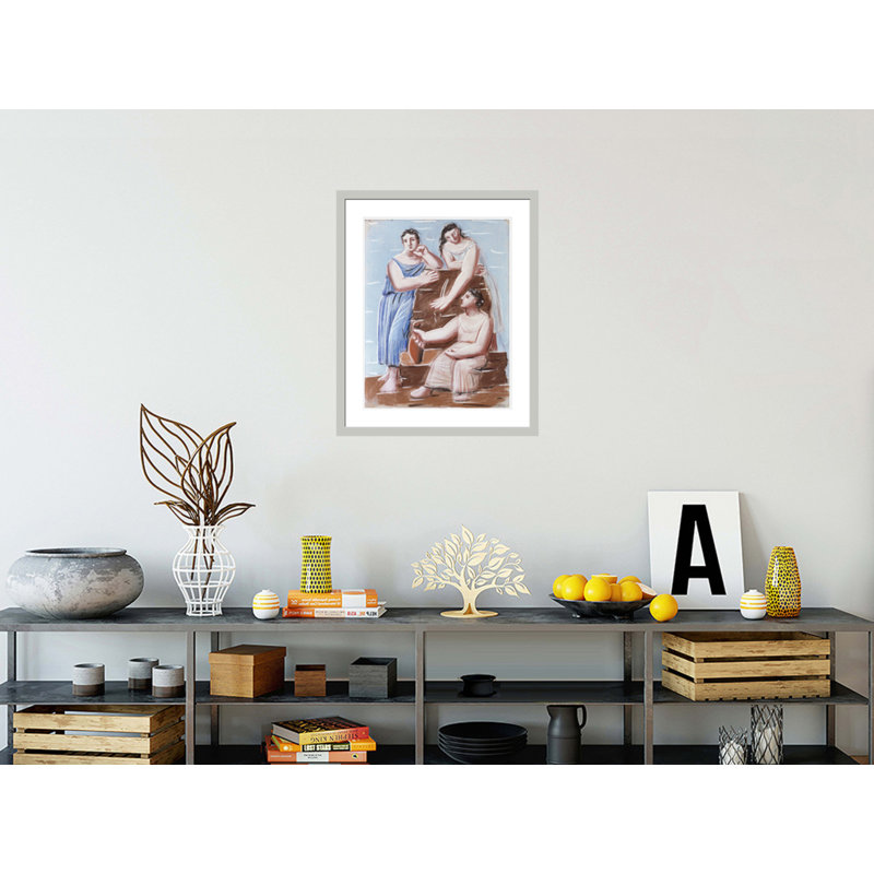 «Three Women at the Fountain» par Pablo Picasso, impression giclée sur cadre, 28.61" H x 23.5" W