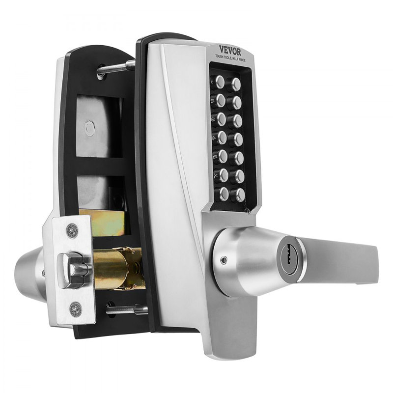 Mechanical Keyless Entry Door Lock 14 Key Mechanical Door Lock with Key for Home