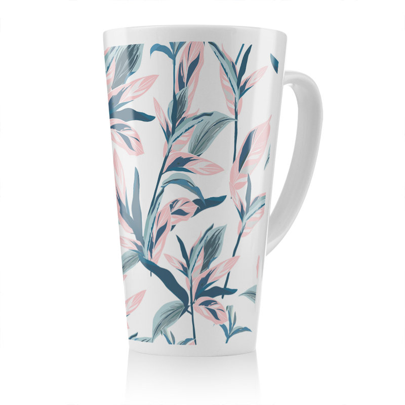 Winter Flowers Latte Mug