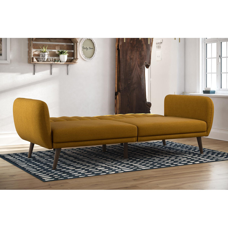 Gaugain 3 Seater Sofa Bed, Mustard Yellow
