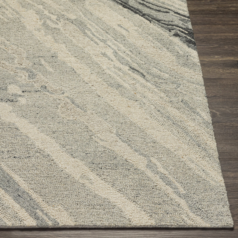 Callicoon Wool Abstract Indoor Rug, Rectangle 8'10" x 12'
