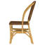 Chaise d'appoint de salle à manger en rotin tissé brun Chauer (ensemble de 2)