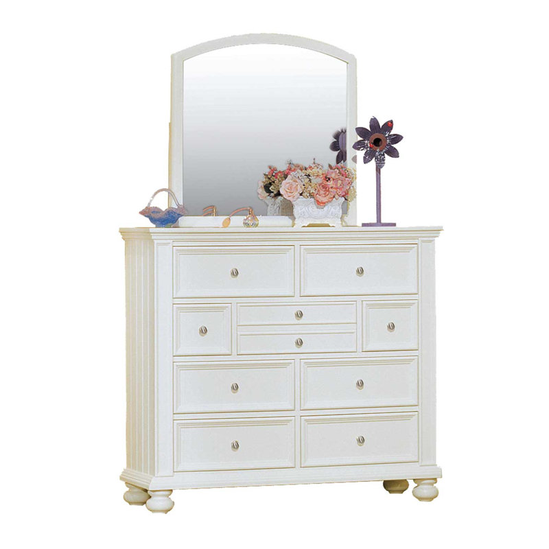 Miroir biseauté Aireon, Blanc