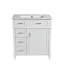 Meuble-lavabo de salle de bain avec lavabo en céramique / tablette / porte réglable et trois tiroirs / meuble-lavabo-113435662