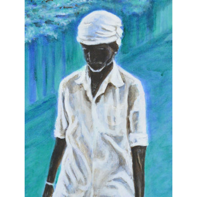 Hard Worker Men - Acrylic Painting | Acrylic On Canvas | By Usha Shantharam