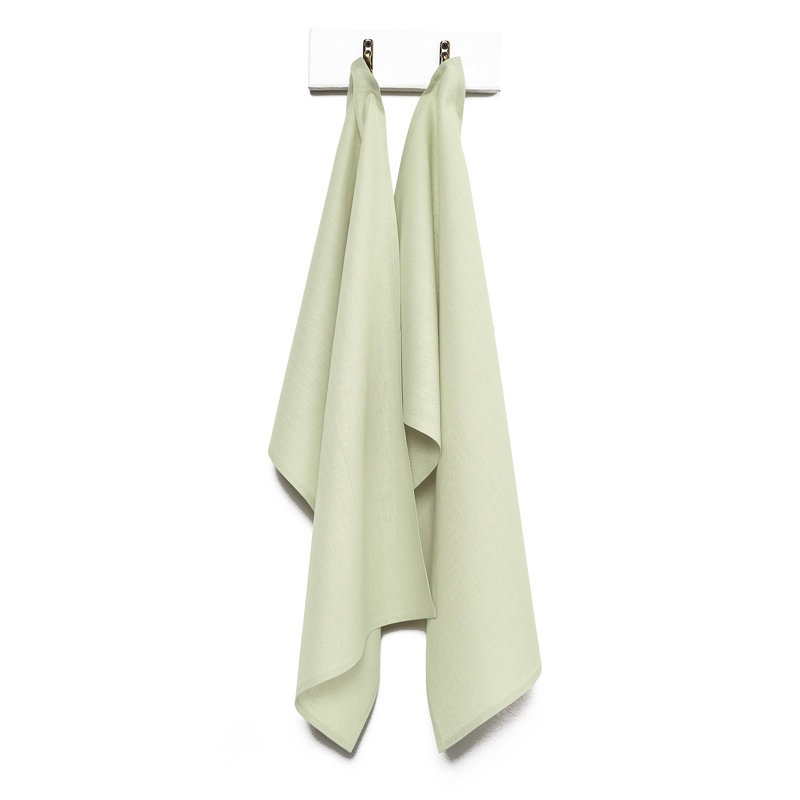 Kitchen Linen - 100% Pure Linen Kitchen Towels, Sage Green