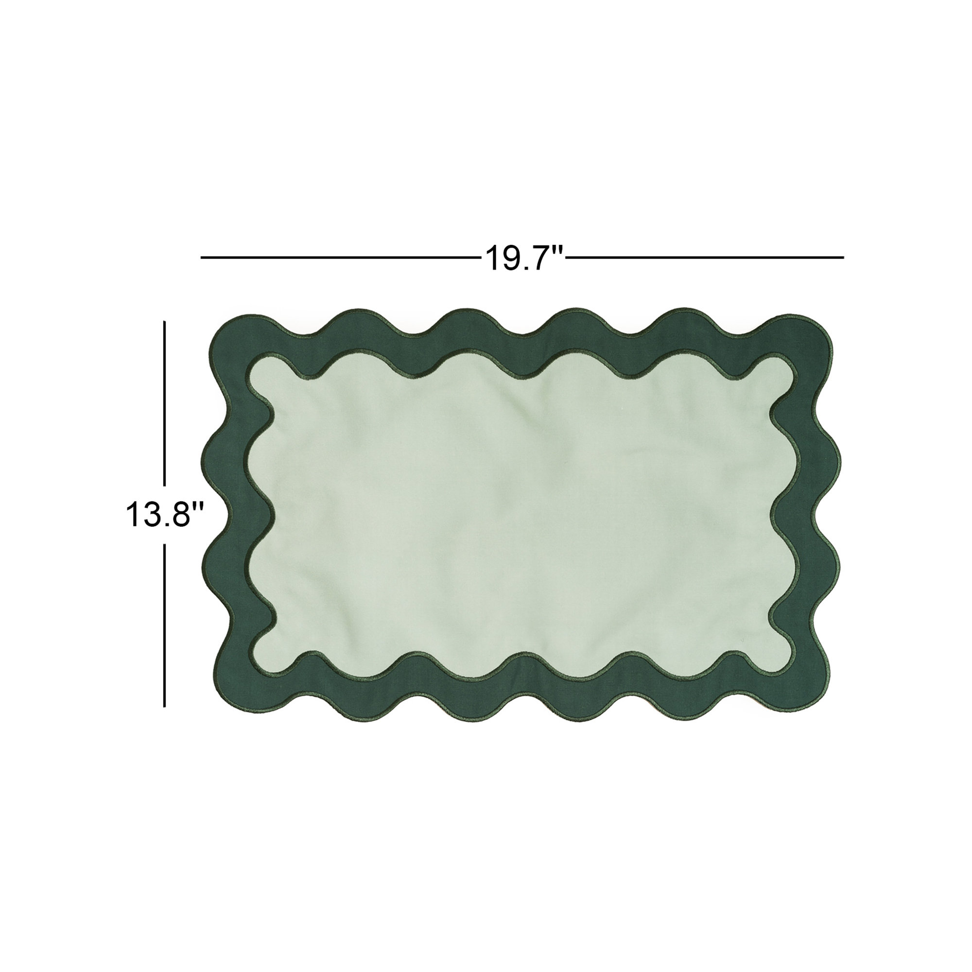  Reversible Placemats (Set of 4), Green