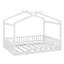Structure de lit en bois avec clôture-709526564