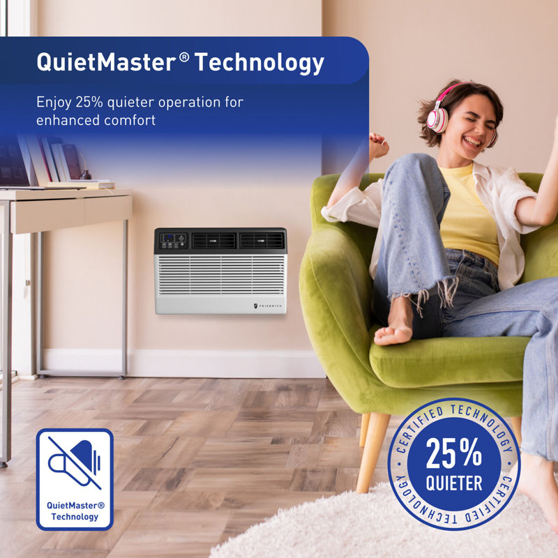 Friedrich Chill Premier 12K BTU White Window Air Conditioner with Heater