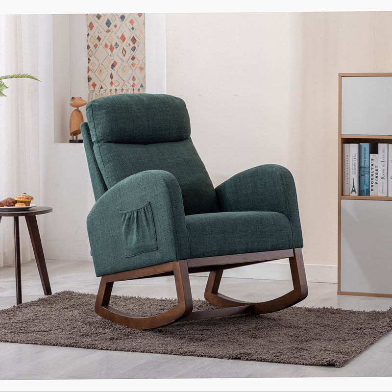Chaise berçante de salon, Vert