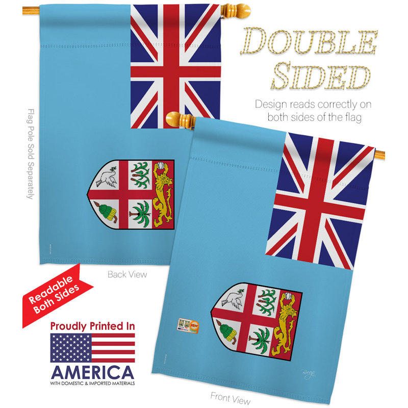 Double Sided 40'' H x 28'' W Polyester House Flag