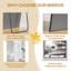 Miroir pleine grandeur, miroir de plancher suspendu ou adossé au mur, convenant à la chambre à coucher-639482234-639482232