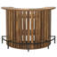 Table de bar en forme d'arc pour la maison, table basse polyvalente à 4 niveaux avec armoire de rangement et bar pour la maison