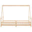 Kids Bed Frame Solid Wood Pine-376840381