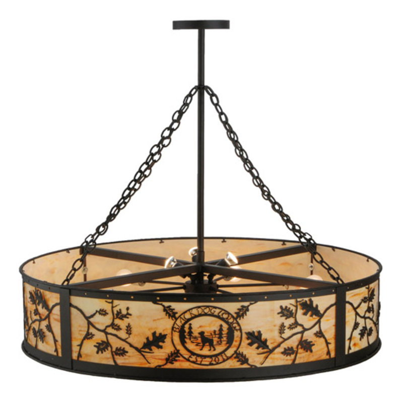 Personalized 13 - Light Drum Chandelier