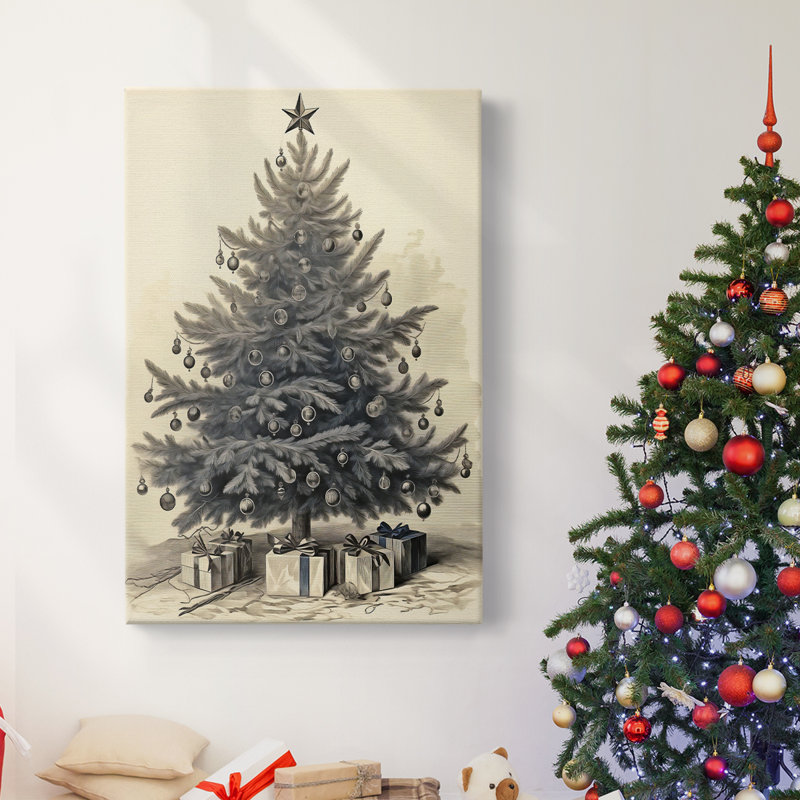 Art des Fêtes de Noël - Toile tendue avec châssis CDL XXXI, H 60 po x l 40 po