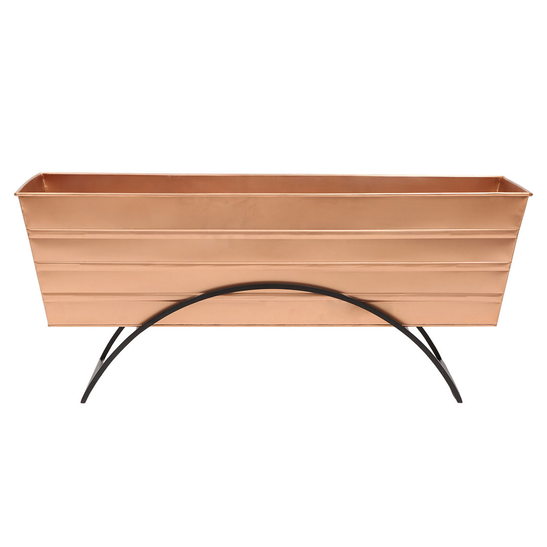 Oberdan Metal Planter Gracie Oaks 
