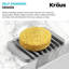 Porte-savon en silicone auto-drainant KRAUS pour comptoir de salle de bain ou de cuisine-97615383