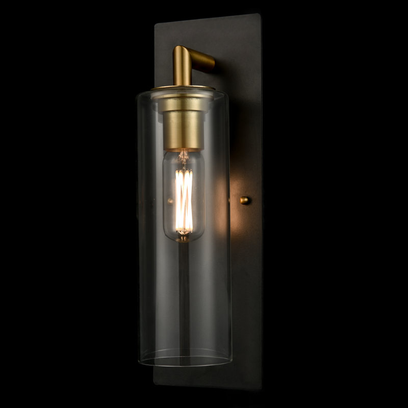 Appliquee à bras 1 lumière à intensité réglable Rodina, Laiton