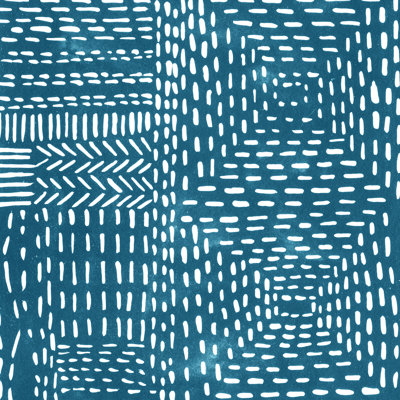 Sashiko Stitches I by Chariklia Zarris - Wrapped Canvas Painting