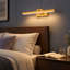Modern Rechargeable Integrated LED Picture Light, Cordless Wall Sconce with Remote & Timer-1853302713