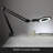 Lightview Pro 33 in. Adjustable Swing Arm Integrated 2.25X Magnifying LED Desk Clamp Lamp-64497578