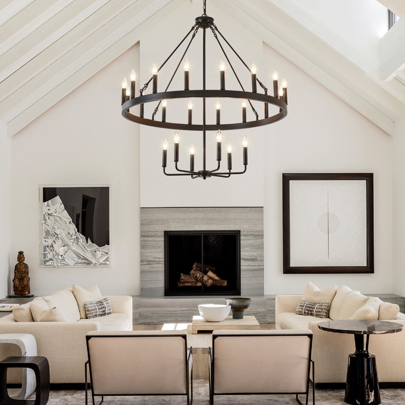 Lustre noir 23,62 po