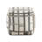 Multi-Color Square Footstool Pouf With Upholstery - 300Lbs Weight Capacity, Non-Slip Base, 16"H, Modern In Multi-Color, 16"X16"X16