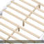 Cadre de lit double avec tête de lit, cadre de lit rétro avec support à lattes, cadre de lit double plateforme, aucun sommier requis, assemblage facile, blanc-13283846-13283845