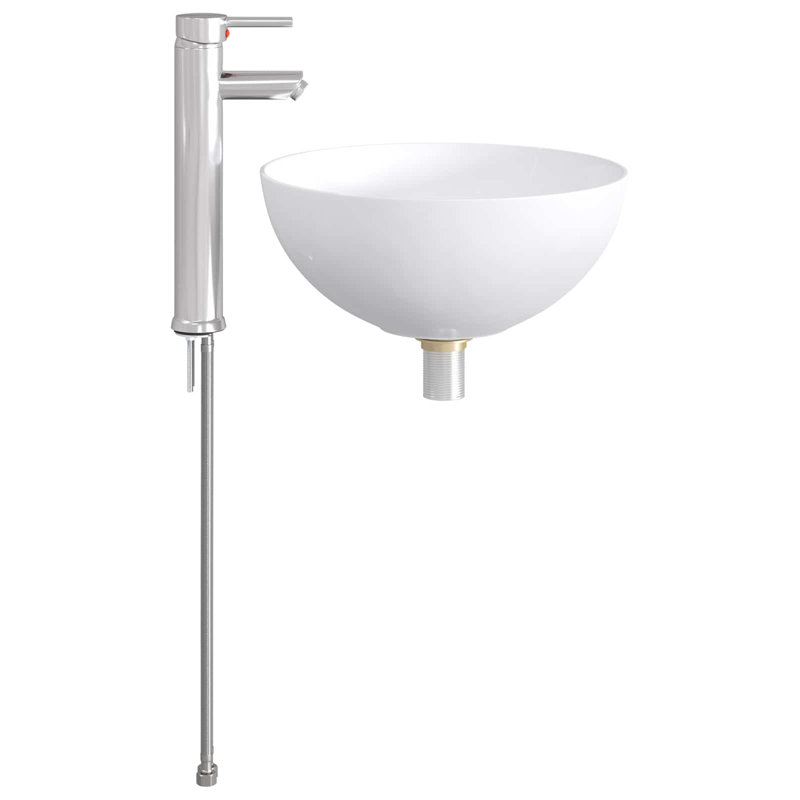 Belfry Bathroom 355mm W Metal Sink, Chrome