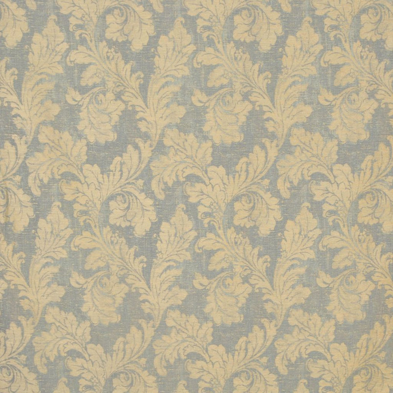 Tissu damassé Allure, Bleu / beige