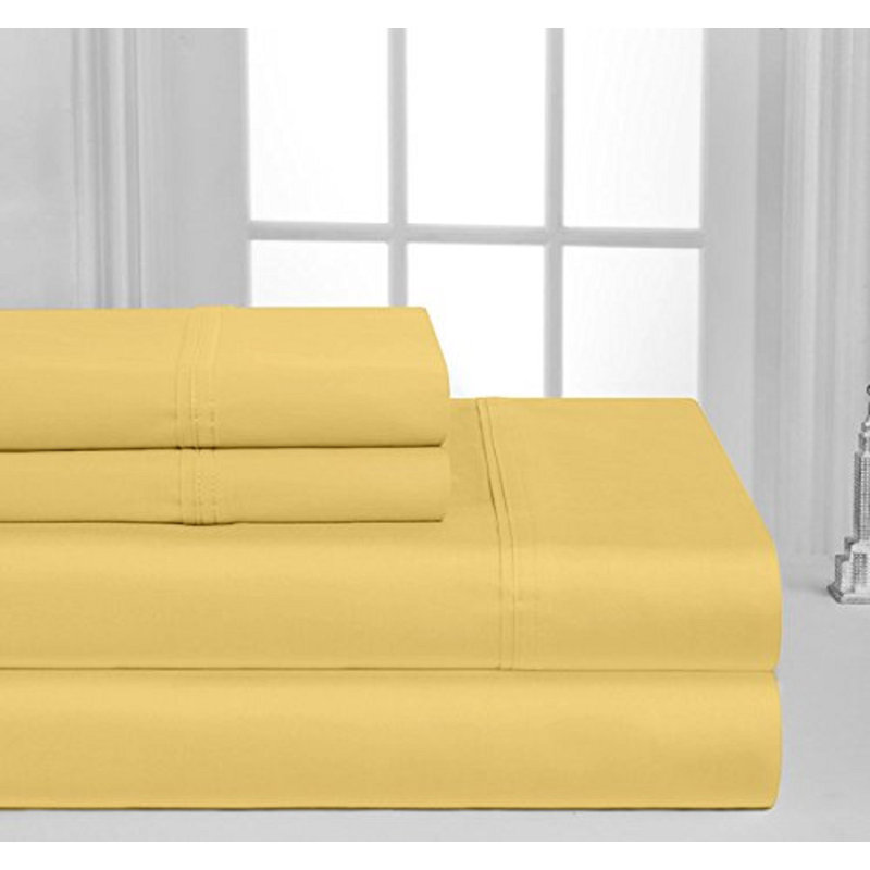Egyptian Cotton Sheet Set, Gold, Full Sheet Set with 2 Pillowcases