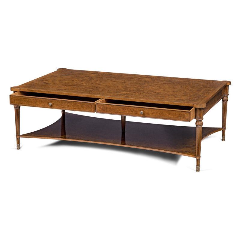 Scarborough House Solid Wood Cocktail Table, Walnut