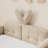 Boucle Upholstered Platform Bed with Cute Rabbit Ear Shaped Headboard-261240787