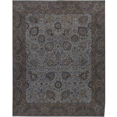One-of-a-Kind 12'2" X 15'1" Wool Area Rug in Gray