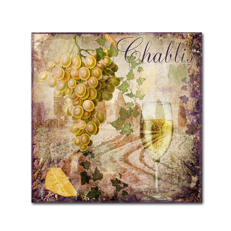 Wine Country V by Colour Bakery - Print on Canvas, 24" H x 24" W x 2" D