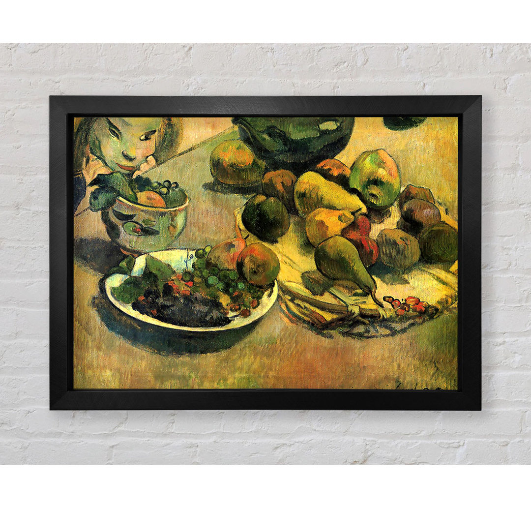 Gauguin Stillleben mit Obst von Paul Gauguin - Einzelne Bilderrahmen Kunstdrucke